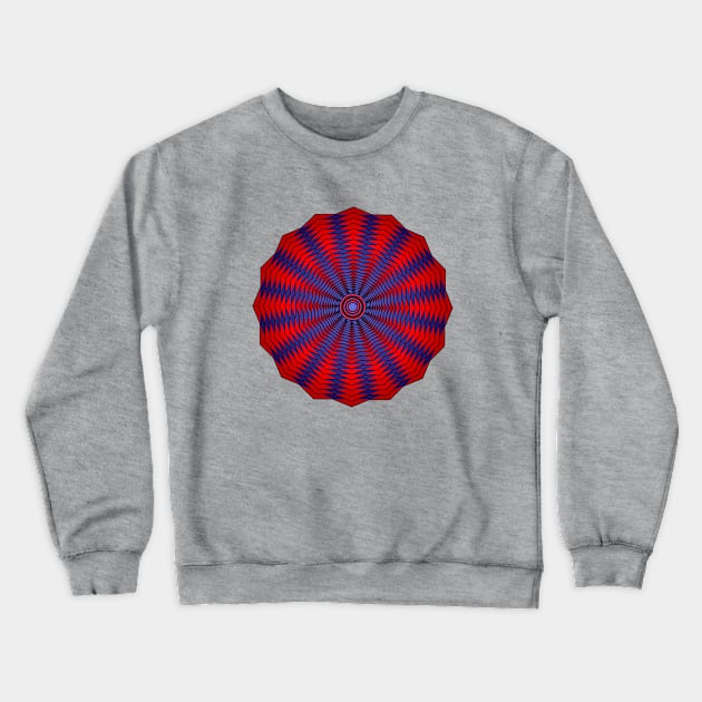 HexaDecRed Crewneck Sweatshirt by The Knotty Works